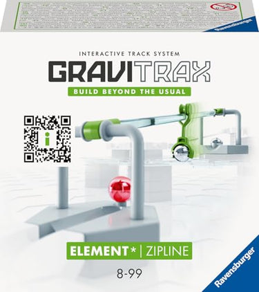 Ravensburger GraviTrax Element Zipline 27472 - Erweiterung für Deine Kugelbahn - Murmelbahn und Konstruktionsspielzeug ab 8 Jahre - Geburtstagsgeschenke im Sale